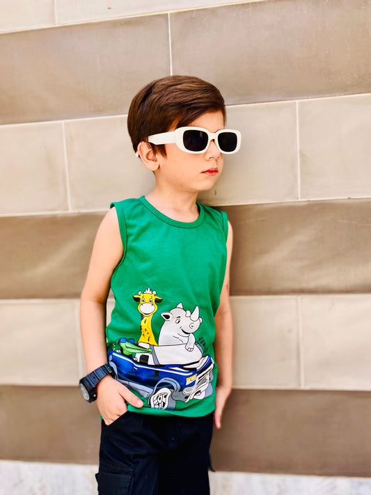 Jungle Race - Sando For Boys - Green