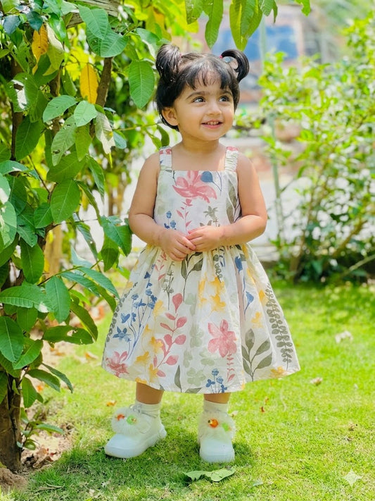 Baby Frock - BNBSF-603 Multi flower