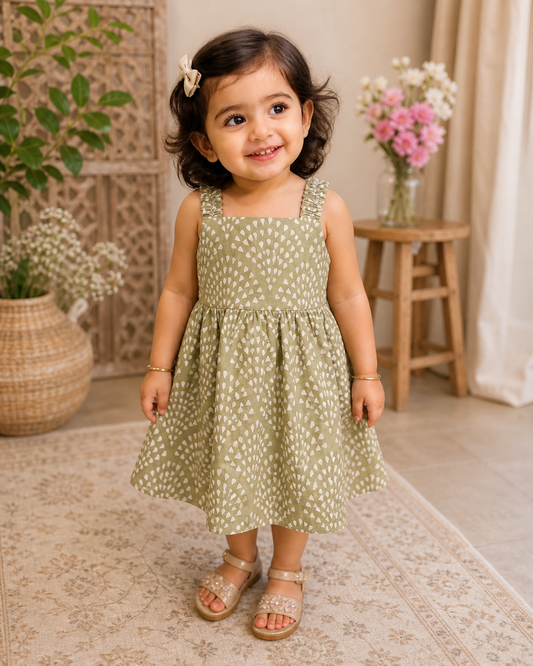 Baby Frock  - BNBSF-501 Green
