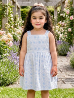 Baby Frock - BNBSF-609 White Flowers