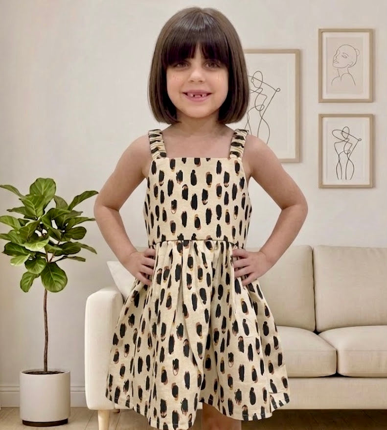 Baby Frock - BNBSF-611 Mini Leopard