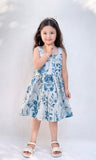 Baby Frock - BNBSF-619 Azure Garden