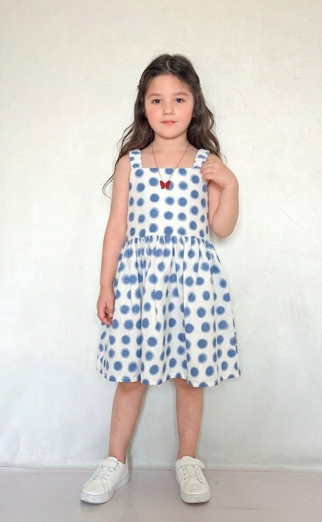 Baby Frock - BNBSF-618 Polka Dream