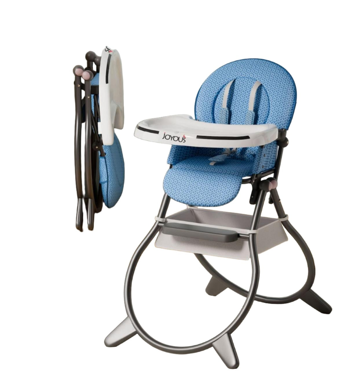 Multi-functional Children's High Chair Portable Baby Feeding Chair (JY-91 ) - Blue