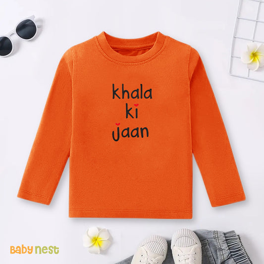 Full Sleeves T-shirt with Khala Ki Jaan Print