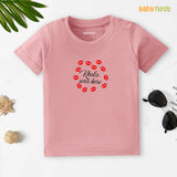 Half Sleeves T-shirt with Khala Was Here Print