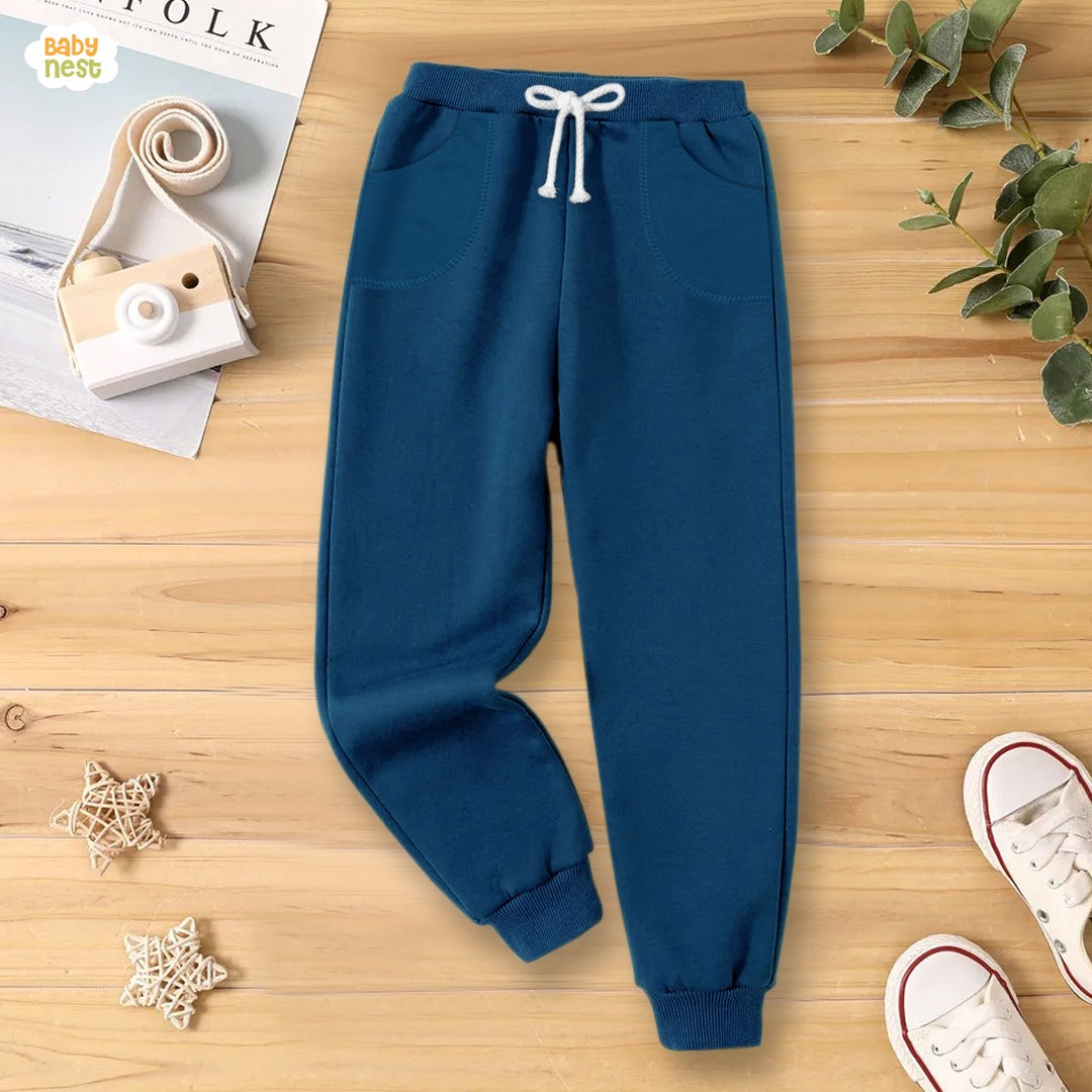 Boys Fleece Joggers Set – Casual Sport Pants For School, Play, Or Travel (Black/Navy/Grey)
