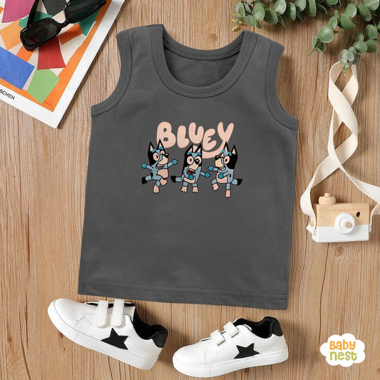 Printed Sandos with  Bluey Kittens