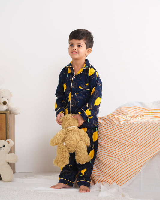 Lemon Loom  - Premium Nightsuit For Boys