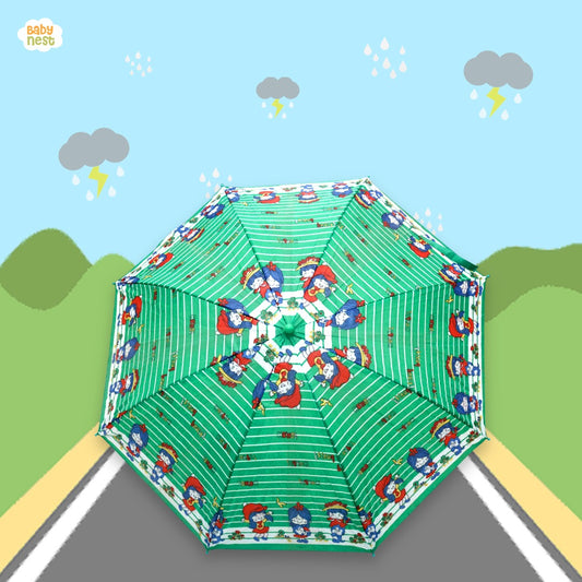 Character Umbrella for Kids - Little Explorer - Green