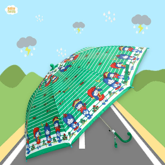 Character Umbrella for Kids - Little Explorer - Green