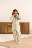 Mint Doodle Glam - Premium Nightsuit For Girls