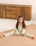 Mint Doodle Glam - Premium Nightsuit For Girls