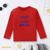 Full Sleeves T-shirt with Mommy's Little Man Print