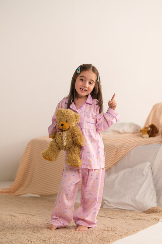 Pink Cloudberry - Premium Nightsuit For Girls
