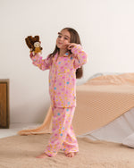 Pink Puff  - Premium Nightsuit For Girls
