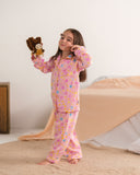 Pink Puff  - Premium Nightsuit For Girls