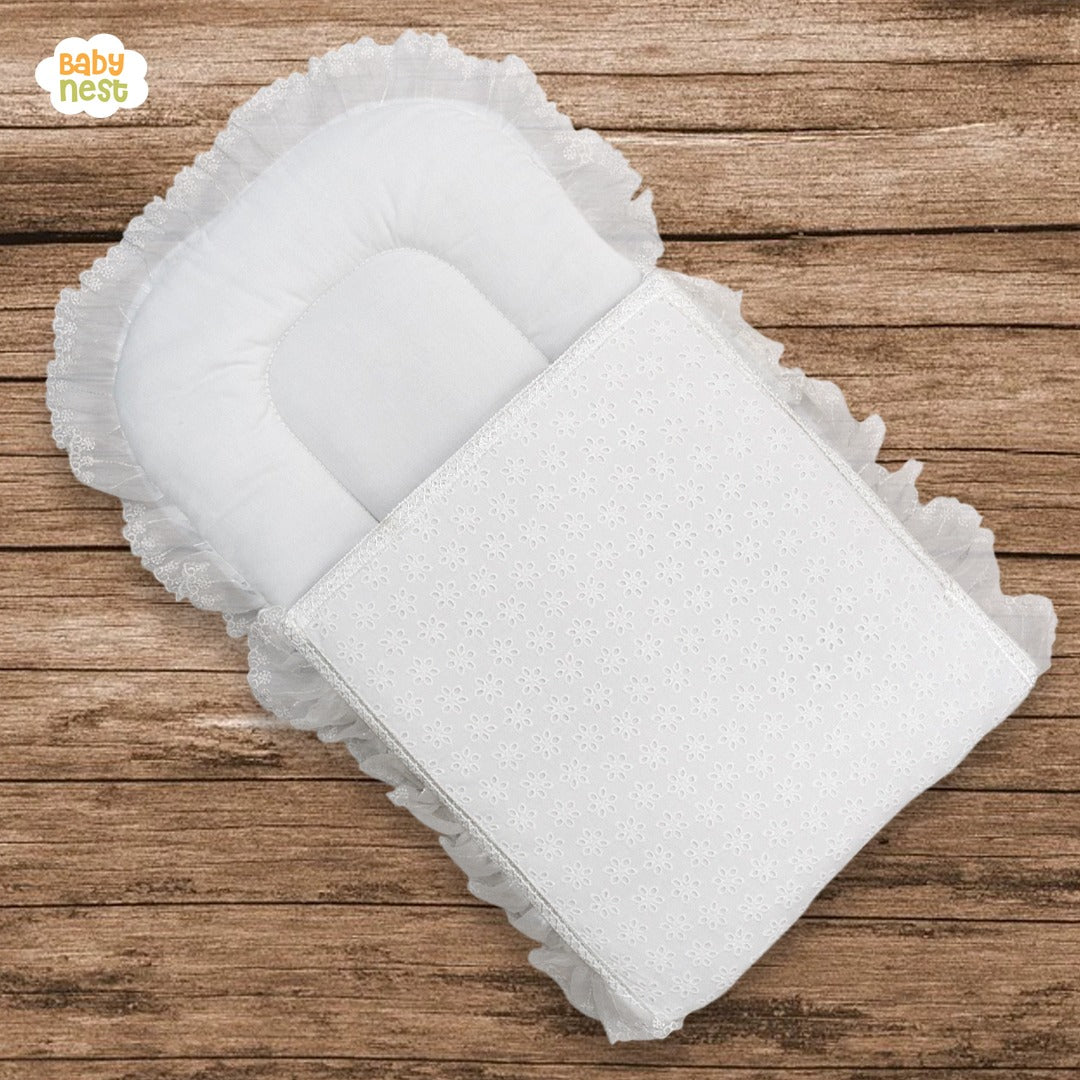 Chicken Carry Nest & Sleeping Bag Snowy Petal - White