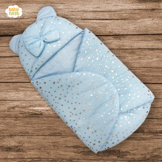 Starry Sky Bow Hooded Bear Carry Nest & Sleeping Bag