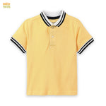 Pique Polo T-Shirt For Kids -Yellow SBT-373