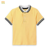 Pique Polo T-Shirt For Kids -Yellow Sbt-373