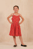 New Allover Floral Print Frock - Red