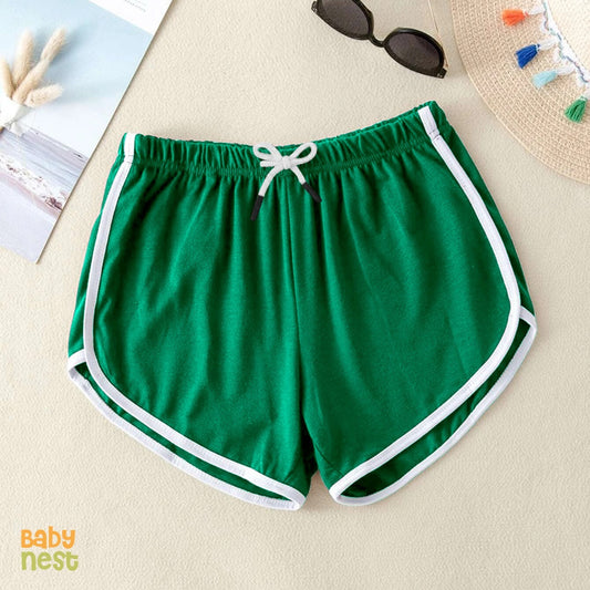 Dolphin shorts - Green- White Lines