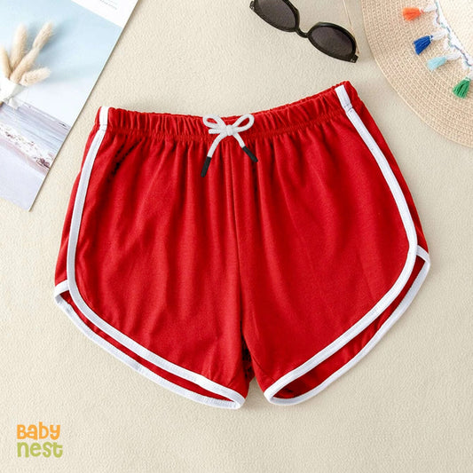 Dolphin shorts - Red- White Lines