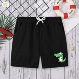 Shorts for boys - Dino - Black