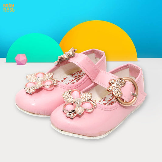 Baby girls fancy shoes Golden & Pink