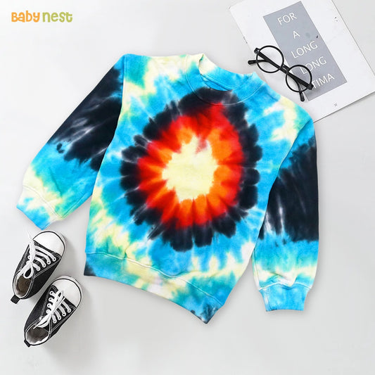 Tie-dye Sweatshirt  for kid -Multi Blue