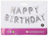 Happy Birthday  Decor Set -Silver White