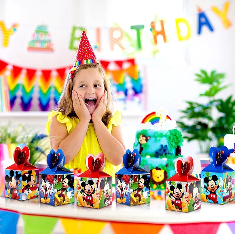 Pack of 10pcs Baby Goody Boxes For Kids Birthday Celebration Candy Box For Gift