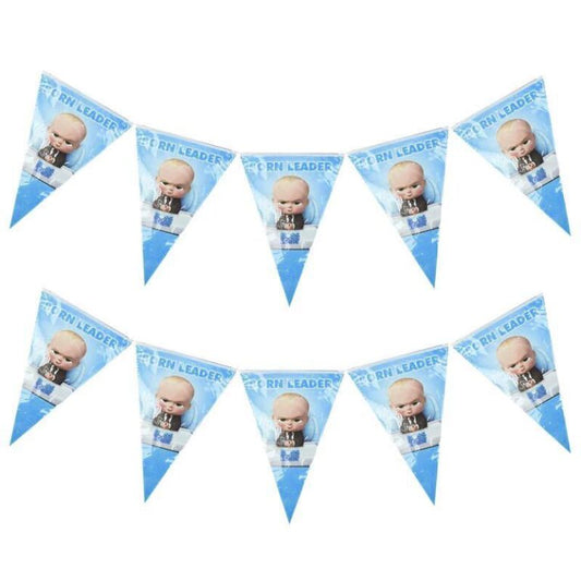 Flags Banner Theme Birthday Party Decorations