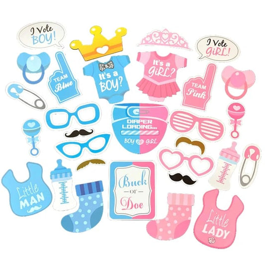 Buck-Or- Doe Its a boy & Girls  photo props - Party essential