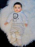 Baby Full Sleeves Baby Jumpsuit - White â€“ Lion