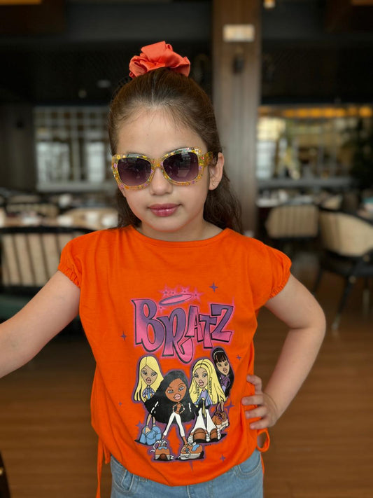 Kimono Print T-Shirt - Bratz Orange