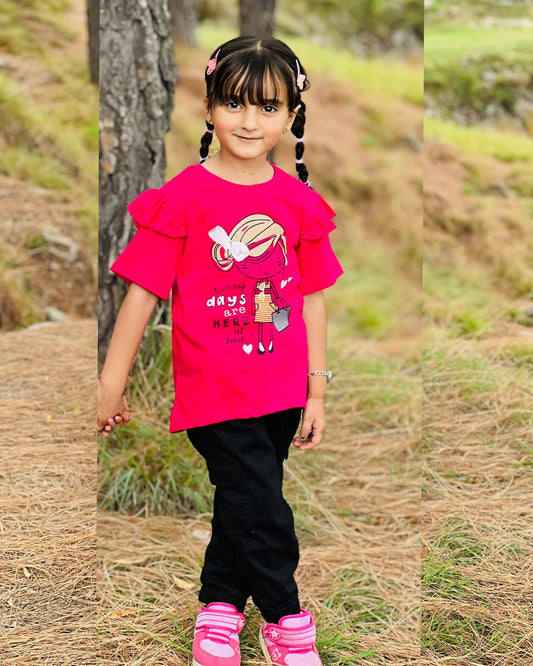 Summy Days are Here at last  T-Shirts For Kids - Pink