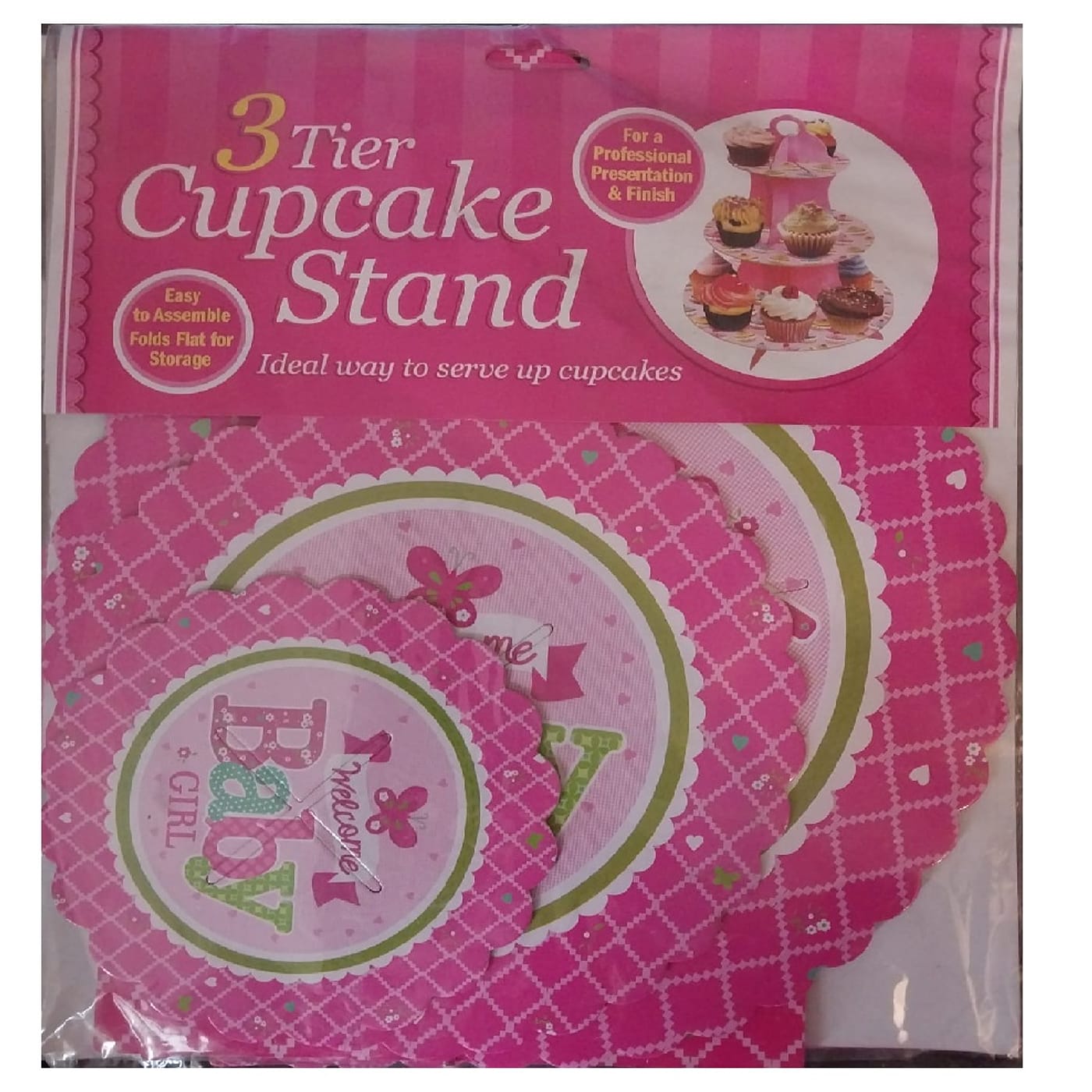 3 Tier Cup Cake Stand For Boys& Girls Party Decoration Supply Set