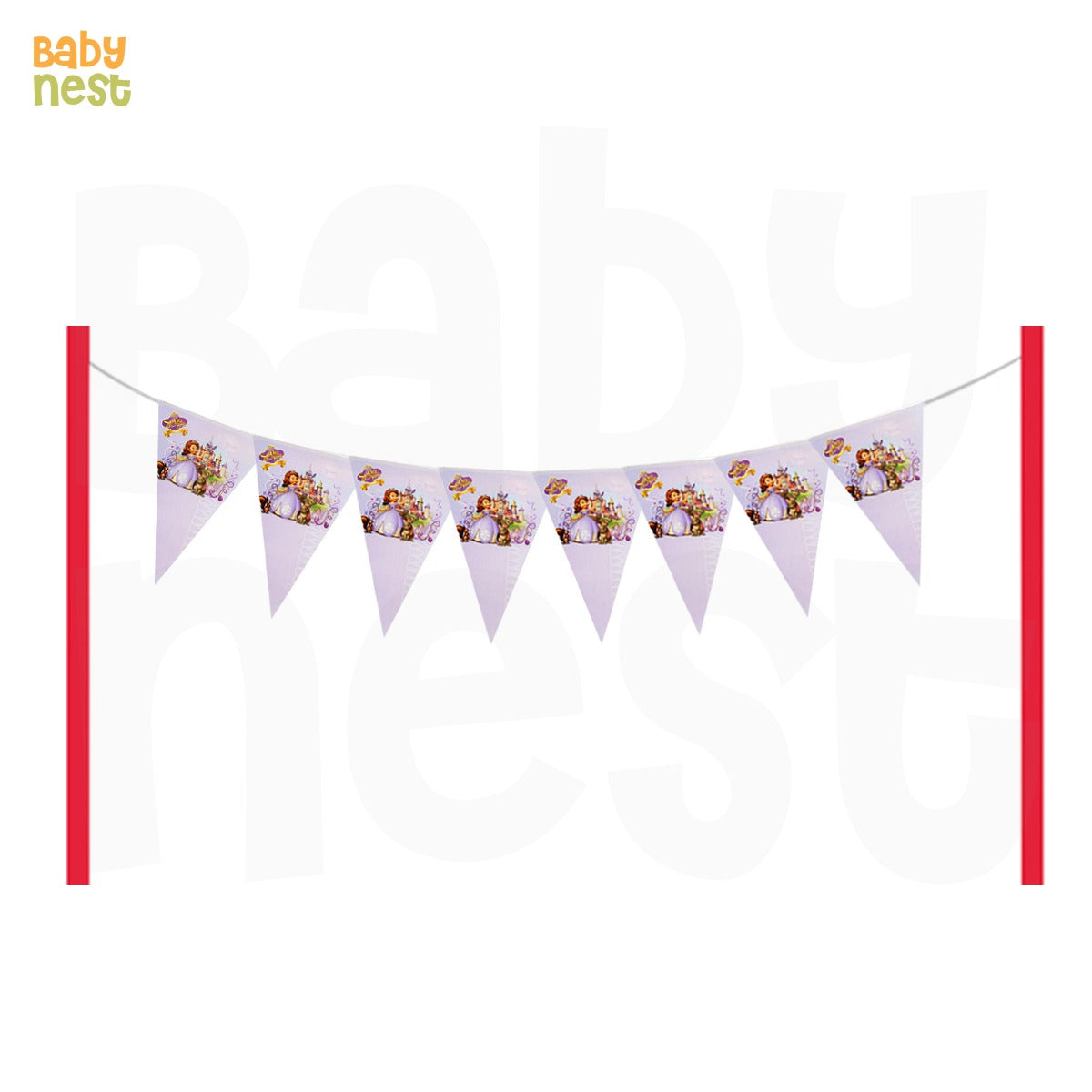 Flags Banner Theme Birthday Party Decorations