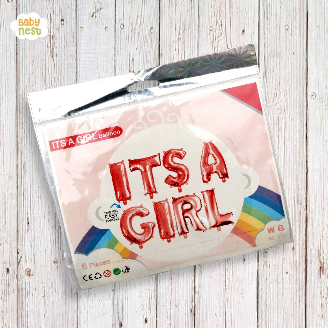 Its A Girl Foil Balloon Letter set Its A Boy Baby shower Decor