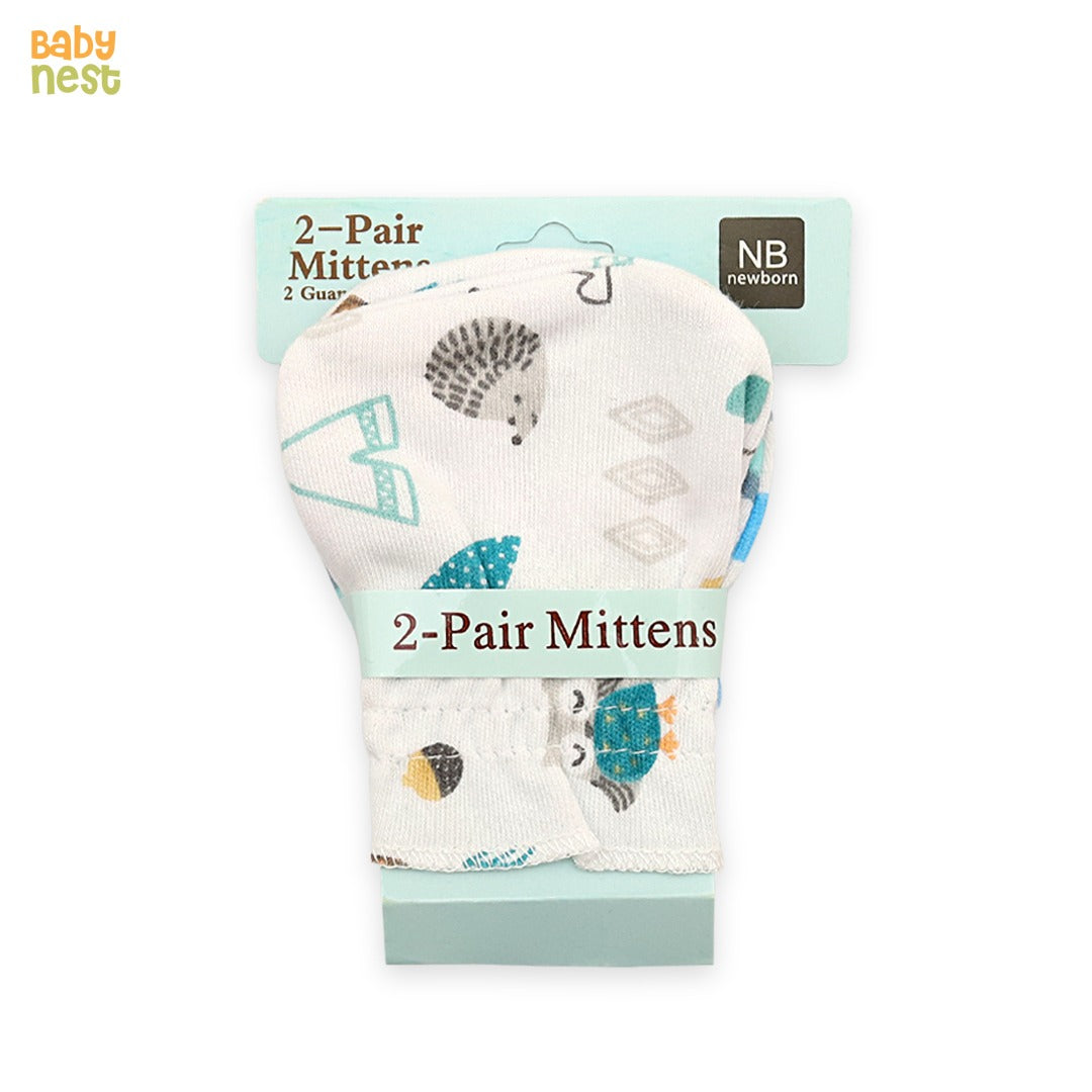 Baby Mittens - Pack of 2 pairs - Random Design