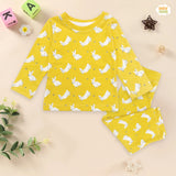 Premium Snug fit Nightsuit - Yellow - Rabbit