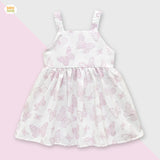 Baby Frock White & Light Pink -BNBSF-456