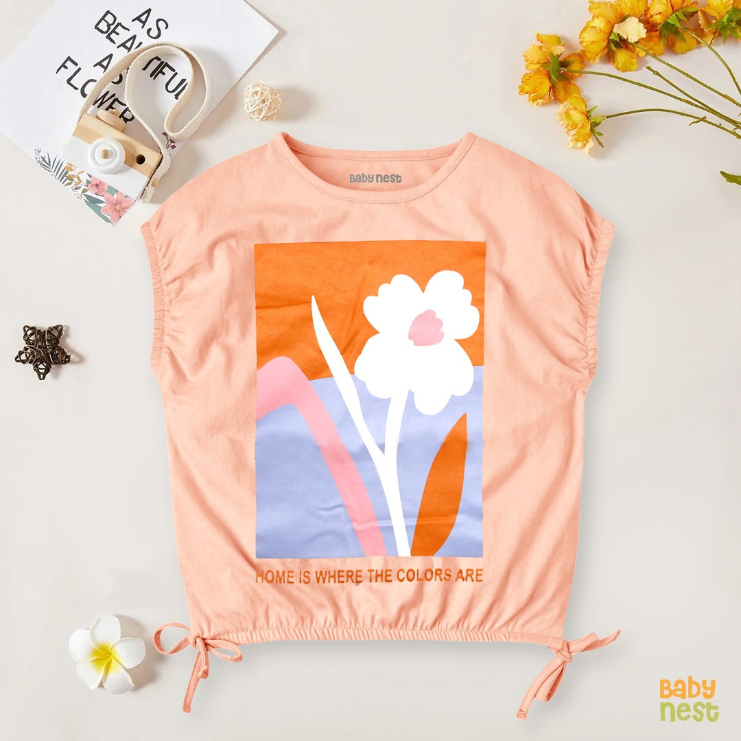 Kimono Print T-Shirt - Home is where the colors are