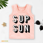 Sup Sun Summer-Printed Sandos - Pink