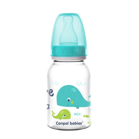 Canpol Babies Narrow Neck Bottle 120Ml Pp Love&Sea - 4.05 OZ.