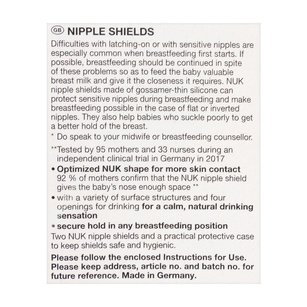 NUK Nipple Shields Medium, 2-Pack-7274