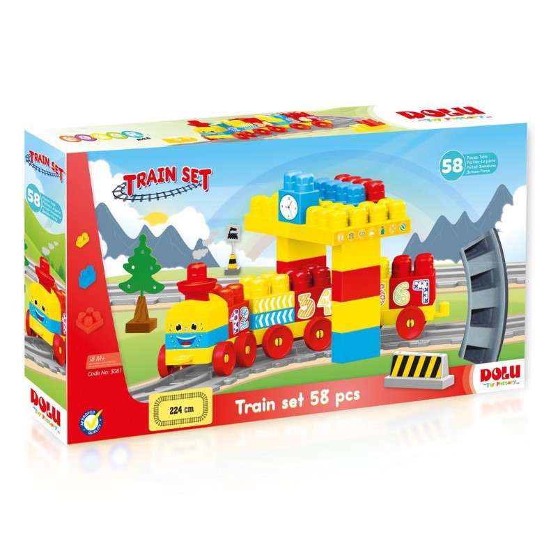 Train Set 58 Pcs Blocks - 5081