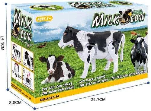 Milk Cow Toy Battery Operated Musical Cow - COW X333-34